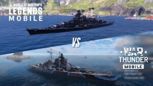 Tirpitz - War Thunder Mobile vs World of Warships: Legends mobile
