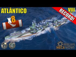 Atlântico 8 Kills & 135k Damage | World of Warships Gameplay