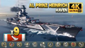 Battleship "AL Prinz Heinrich" on map Haven - World of Warships