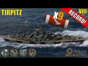 Battleship Tirpitz 9 Kills & 264k Damage | World of Warships Gameplay
