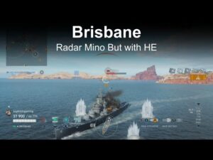 Brisbane Radar Mino But with HE - World of Warships Legends - Stream Highlight
