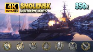 Cruiser Smolensk: MVP on map Northern Lights - World of Warships