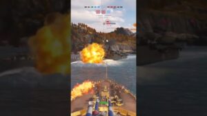 HMS Queen Elizabeth vs USS Califórnia | Collision | World of Warships Legends #shorts #wowslegends