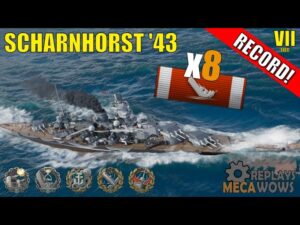 Scharnhorst '43 8 Kills & 149k Damage | World of Warships Gameplay
