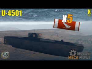 Submarine U-4501 5 Kills & 143k Damage | World of Warships Gameplay
