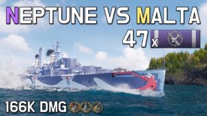 넵튠 VS 몰타 [월드 오브 워쉽]
