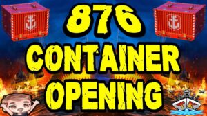 Wir öffnen 876 Container *GIB MIR ZEUG!!!* 😱😱😱 "Container opening"⚓️ in World of Warships 🚢