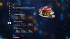 World of Warships: Open 20× Santa's Mega Gift Container [Patch 0.12.11] 2023 (Festive Certificate)