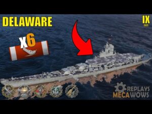 AIRCRAFT CARRIER?? Delaware 6 Kills & 230k Damage | World of Warships Gameplay