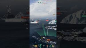 Battling Giants: Gneisenau vs. Rooke | World of Warships #wow #shorts