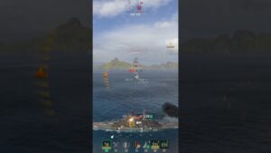 Bismark crushing the Swift French Threat ""Le Terrible"" | World of Warships #shorts #wow