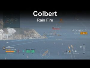 Colbert rain fire -1 turret - World of Warships Legends - Stream Highlight