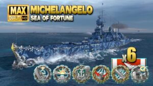 Cruiser Michelangelo: Devastating strikes - World of Warships