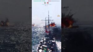 Destroying Battleship world of Warship | World of Warship | #worldofwarships #shorts #shortvideo
