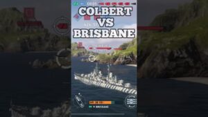 Insane duel❗️Brisbane vs. Colbert💥 - World of Warships Legends (Mobile) #shorts #wowslegends