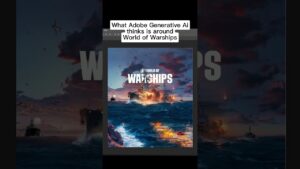 Photoshop Ai completes: World of Warships Cover Art [Generative Fill] #generativeai