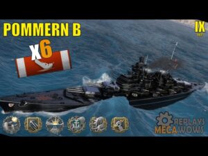 Pommern B 6 Kills & 183k Damage | World of Warships Gameplay