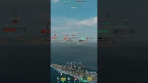 Battleship Preussen - Prussian Precision sends Republique Packing  | World of Warships #wow #shorts
