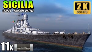 Battleship Sicilia - First Battle