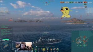 Brawling against BB & radar cruiser - World of Warships