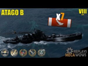 Cruiser Atago B 7 Kills & 201k Damage | World of Warships Gameplay