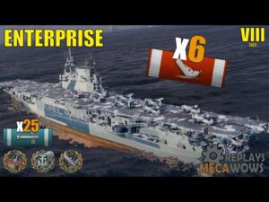 Enterprise 6 Kills & 152k Damage | World of Warships Gameplay