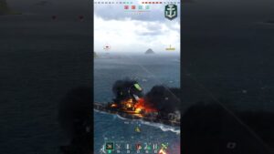 HYUGA линкор 7 уровня Япония World of Warships #shorts #warships #wows #обзор #перки #battleships