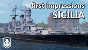I Always Wanted SAP Secondaries On Italian Battleships! - Sicilia First Impressions
