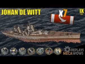 Johan de Witt 7 Kills & 232k Damage | World of Warships Gameplay