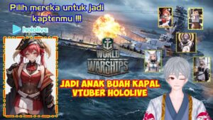 Perang Kapal bersama vtuber Hololive || WORLD OF WARSHIPS