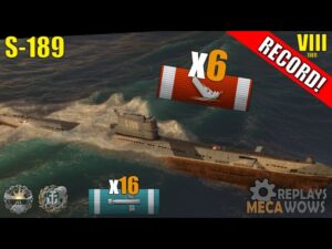 SUBMARINE S-189 6 Kills & 143k Damage | World of Warships Gameplay