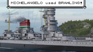 World of Warships // Michelangelo / "Oh, you're approaching me?"