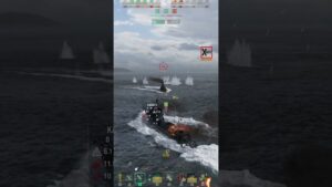 Напугал , так напугал ! world of warships . Мир кораблей .  #shorts
