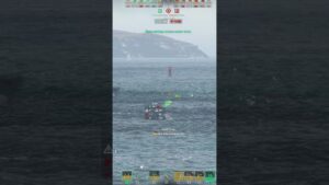 Когда тебя пинают из собственных дымов ! world of warships . Мир кораблей .  #shorts