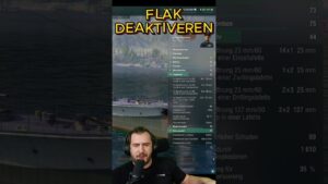 Flak deaktiveren "P" als Zerstörer in World of Warships 🚢 #shorts  #worldofwarships
