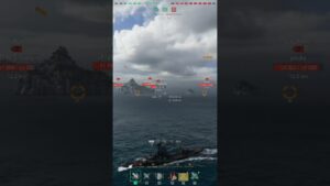 Iron Duke KRAKEN Salvo on cruiser! ( Bot check) | World of Warships #wow #shorts
