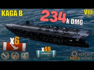 Kaga B 6 Kills & 234k Damage | World of Warships Gameplay