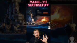 Maine T11 Superschiff im Auktionshaus in World of Warships 🚢 #shorts  #worldofwarships