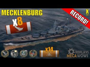 Mecklenburg 8 Kills & 280k Damage | World of Warships Gameplay