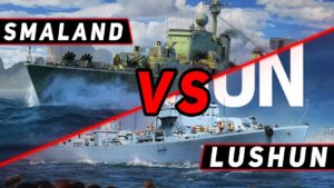 ЭСМИНЕЦ SMALAND VS LUSHUN! ЧТО ОКАЖЕТСЯ СИЛЬНЕЕ?! МИР КОРАБЛЕЙ/WORLD OF WARSHIPS!