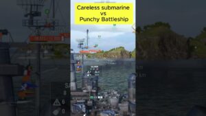 Warships 🏴☠️ - Ohio Vs Submarine #shorts #gaming
