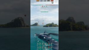 World of warships   Snaipr, behind the mountain