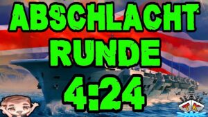 "4:24" Abschlachtrunde *Leander T6 WTF* ⚓️ in World of Warships 🚢 #worldofwarships