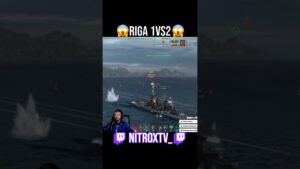 A nice 1vs2 situation #worldofwarships #shorts