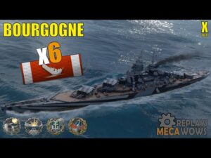 Bourgogne 6 Kills & 188k Damage | World of Warships Gameplay