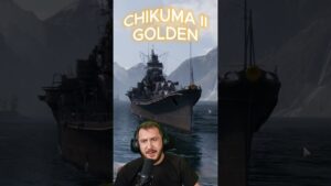 Chikuma 2 GOLD = 0,01% Chance?! in World of Warships 🚢 #shorts  #worldofwarships