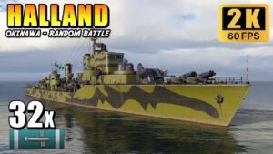Destroyer Halland - Torpedo Sniper with 32 Precision Hits