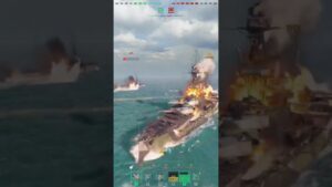 🇬🇧 Iron Duke: Burning, Flooding, but Still Charging!!!! | World of Warships #wow #shorts