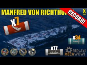 Manfred von Richthofen 7 Kills & 228k Damage | World of Warships Gameplay
