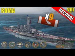 Roma 9 Kills & 145k Damage | World of Warships Gameplay